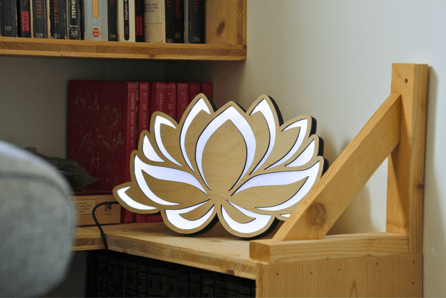 🌸 Lampe Japonaise - Fleur de Lotus 🌸