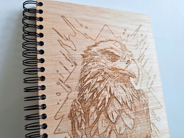 CARNET EN BOIS - AIGLE #1