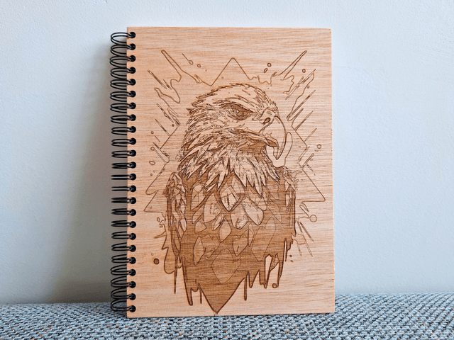 CARNET EN BOIS - AIGLE #1